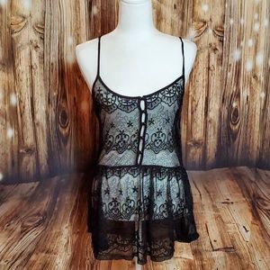 bp Black Lace Coverup